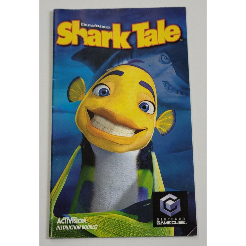 DREAMWORKS SHARK TALE NINTENDO GAMCUBE‎ - GAME MANUAL ONLY